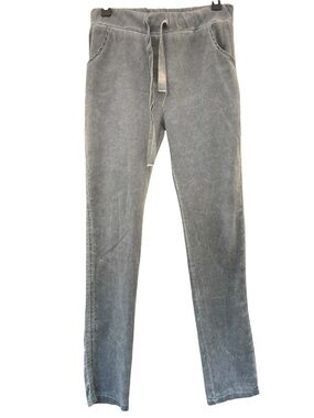 Gigi Moda Made in Italy Gray Drawstring Skinny Pants